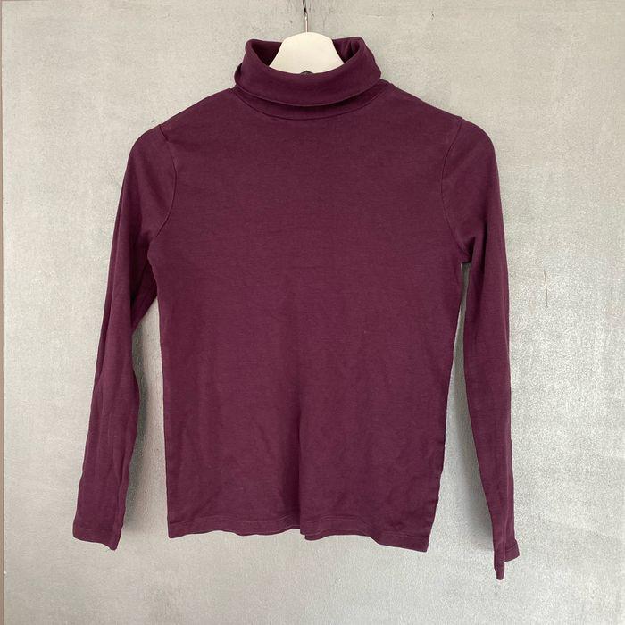 Sous pull à col roulé violet taille 12 ans