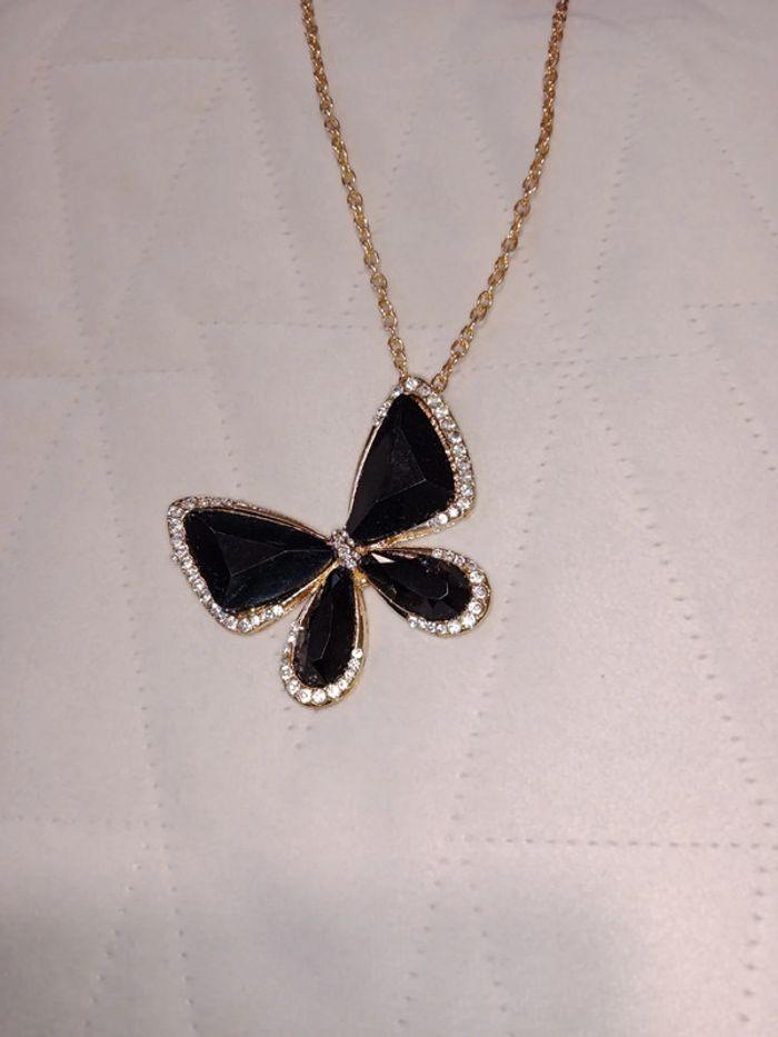 Collier papillon / collar mariposa - photo numéro 2