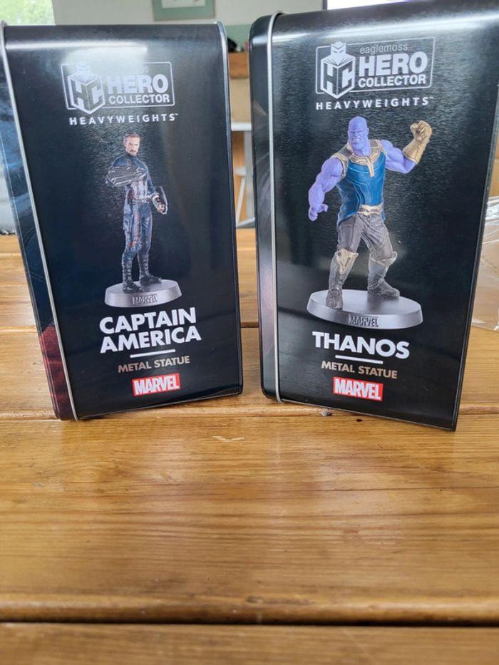 Lot de 2 figurines Marvel Eaglemoss Thanos et Captain America neuve 🏷 - photo numéro 2