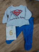 Pyjama 2pieces superman 6mois