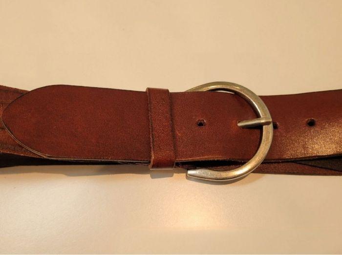 Ceinture en cuir de vachette - photo numéro 4