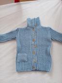 Pull en laine fait main taille 2 - 3 ans