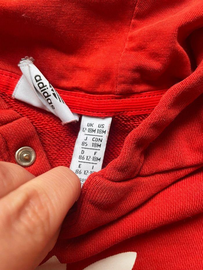 Pull adidas rouge 12/18 m - photo numéro 2