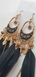 Boucles d'oreilles plumes