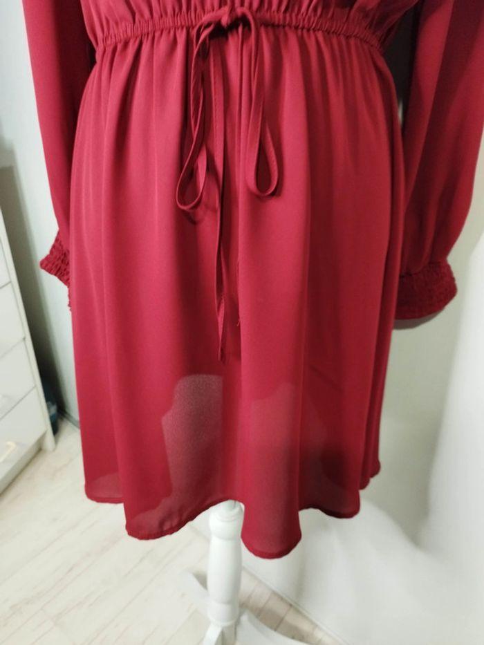 Robe fine printemps été et soirée  bordeaux  femme taille 40 , L 💗 - photo numéro 9