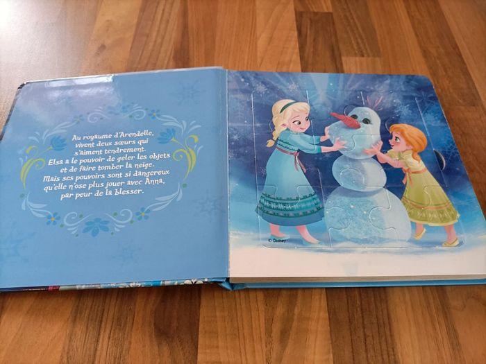 Livre avec puzzles Reine des neiges - photo numéro 2