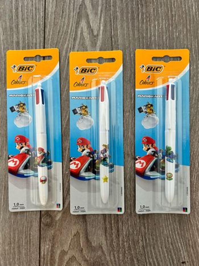 Lot de 3 stylos Bic 4 couleurs Mario