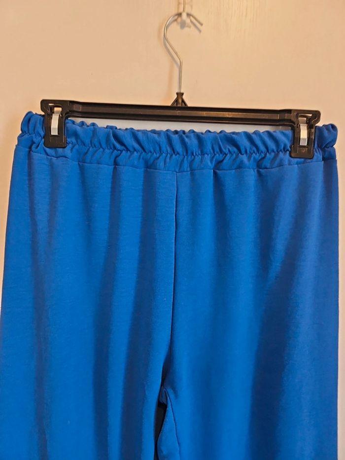 Pantalon bleu roi élastique femme - photo numéro 3