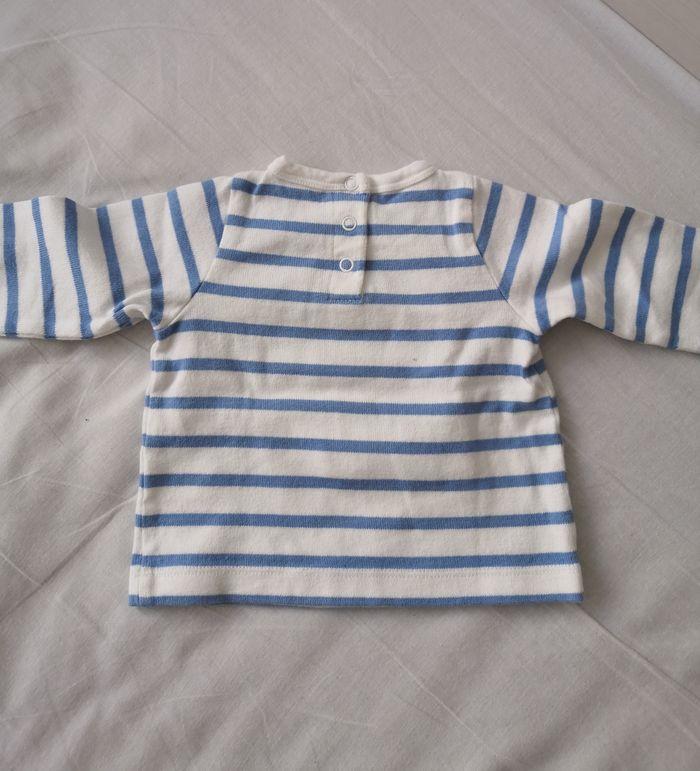 T shirt marinière petit bateau - photo numéro 2