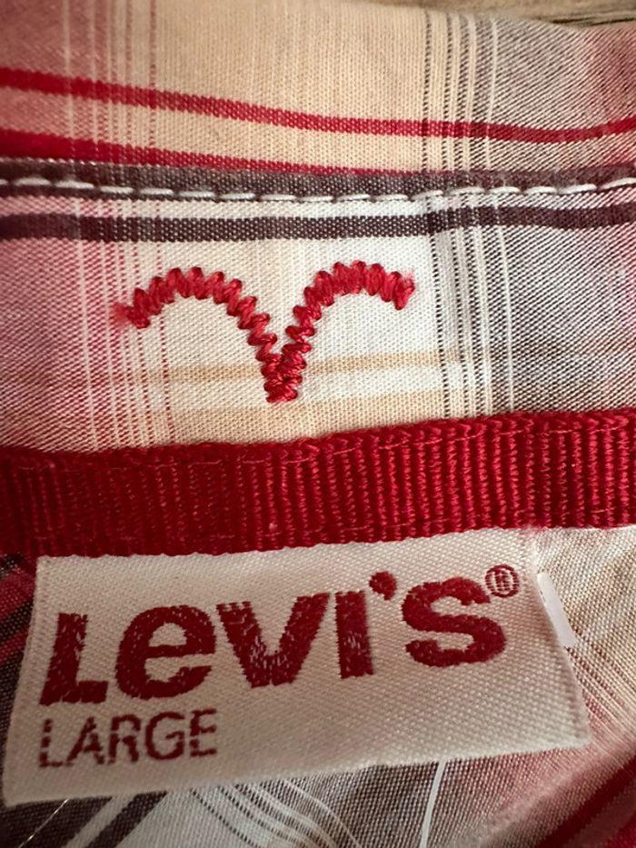 Superbe chemise à carreaux et fils argentés🩶 Levi’s taille L - photo numéro 9