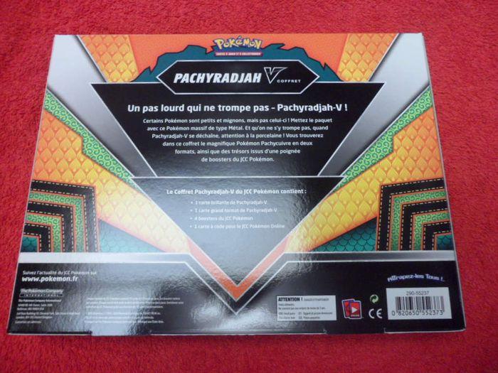 Coffret Pokémon Pachyradjah V , garantie neuf scellé rare - photo numéro 2