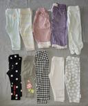 Lot 10 leggings pantalons 6 mois fille