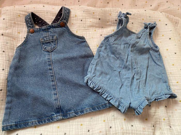 Lot Robe/Combishort jean