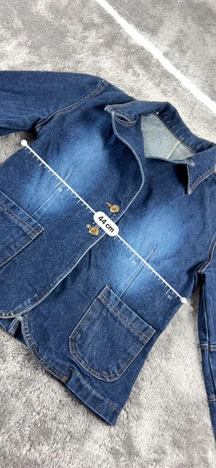 👕 Veste en Jeans vintage y2k Bleu Taille L 👕 - photo numéro 4