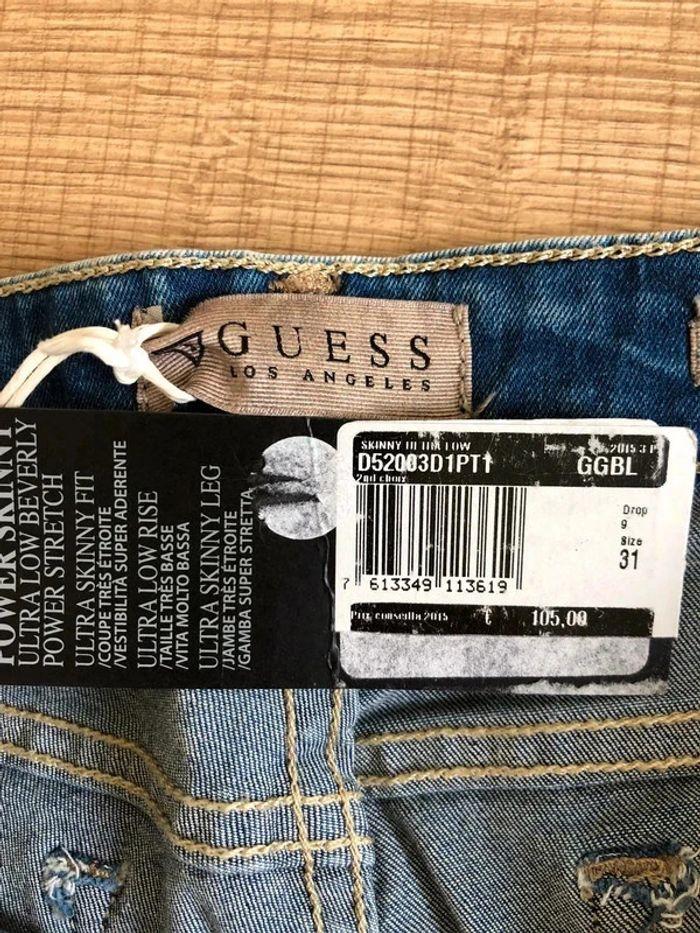 Jean skinny ultra low neuf Guess taille US 31 (valeur 105€) - photo numéro 9