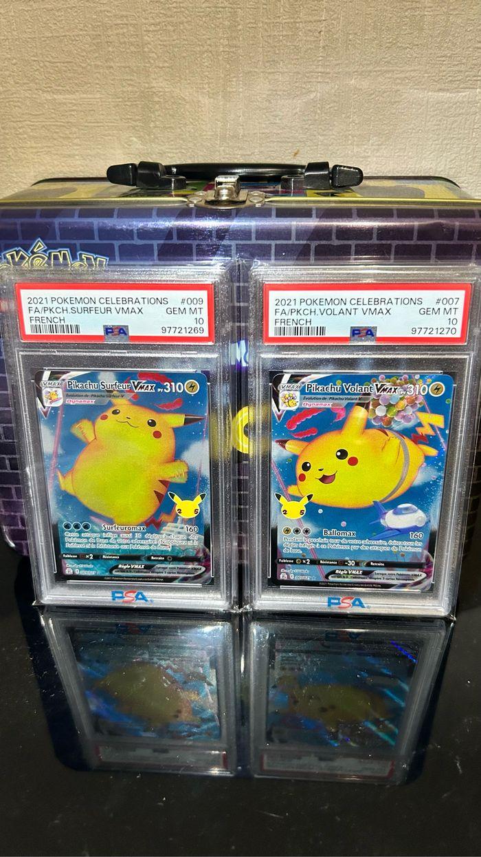 Pokémon séquentiel Pikachu Vmax Celebration 25ans PSA 10