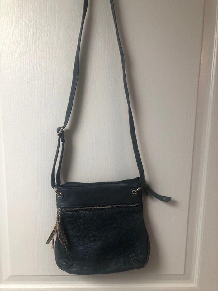 Sac bandoulière femme bleue neuf - photo numéro 2