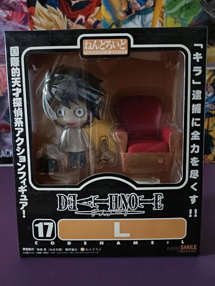 Death Note Detective L Lawliet Nendoroid 17 Scene Anime Figure Good Smile - photo numéro 1