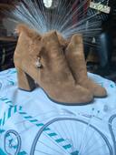 Bottines daim camel pointure 38