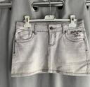 Mini jupe jeans gris