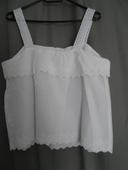 tops epaules denudees Camaïeu blanc taille S