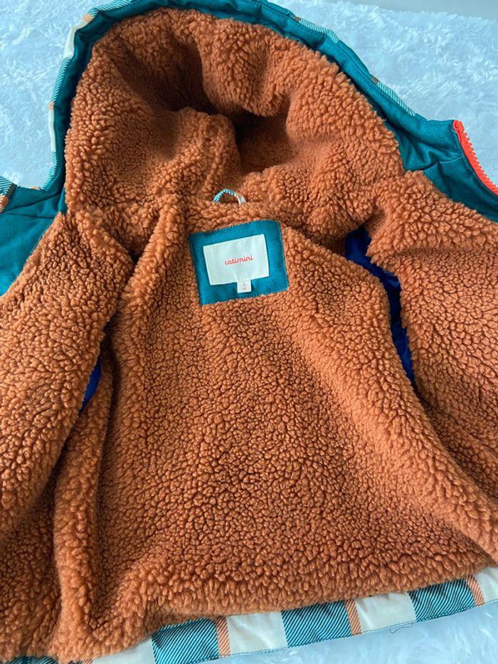 Blouson veste catimini vert beige orange 6 mois 68 cm neuve - photo numéro 5