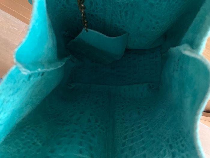 Sac en cuir turquoise - photo numéro 9