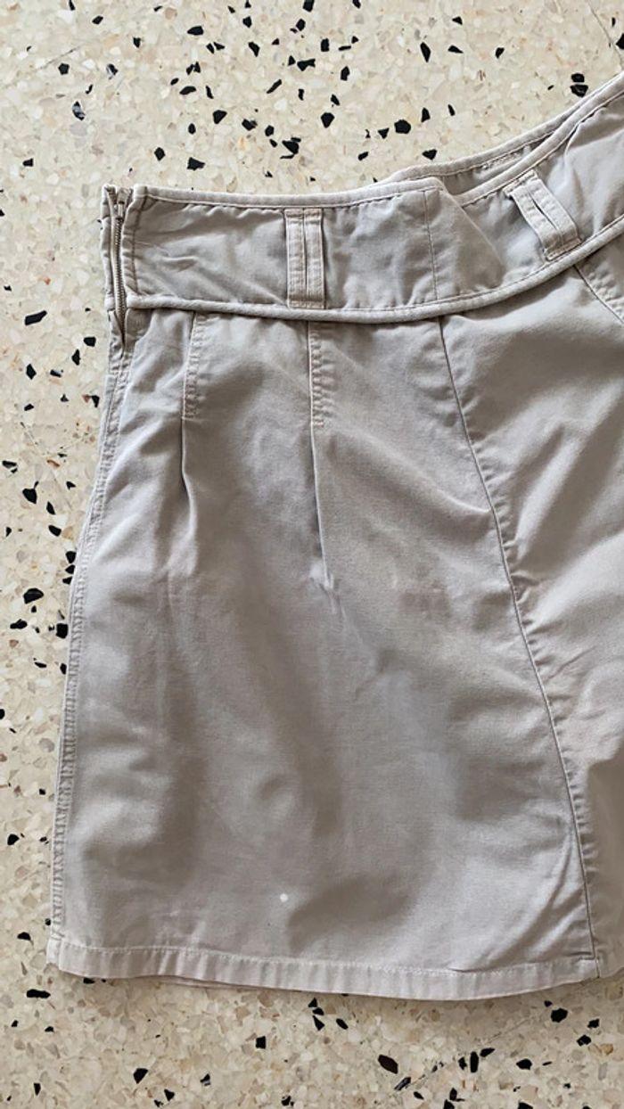 Jupe évasée beige Zara taille L - photo numéro 2