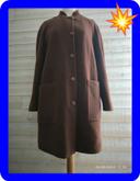 manteau long en laine et cashmere marron Woolf ans Cashmere taille 40