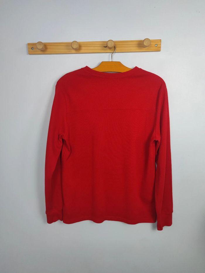 Pull Ralph Lauren Nid D'abeilles Rouge Logo Brodé Jaune Taille XS Homme - photo numéro 5