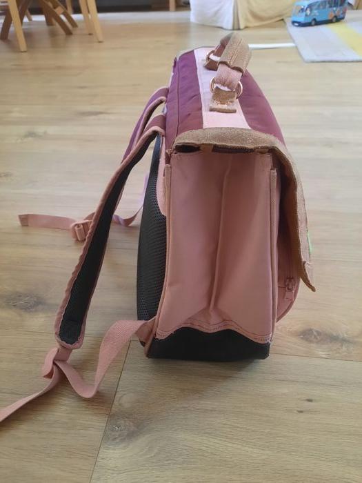 Cartable fille rose/bordeaux/doré Tann's 38 cm - photo numéro 3