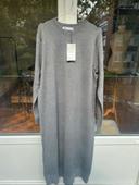 Robe pull maille gris Zara