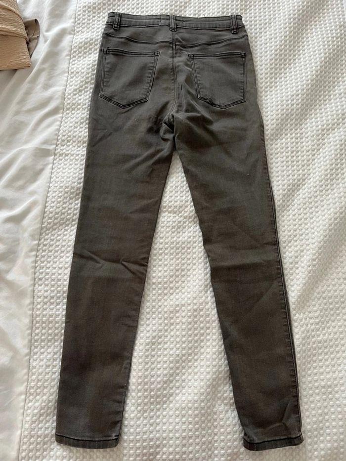 Jean skinny pull and bear gris 38 - photo numéro 4