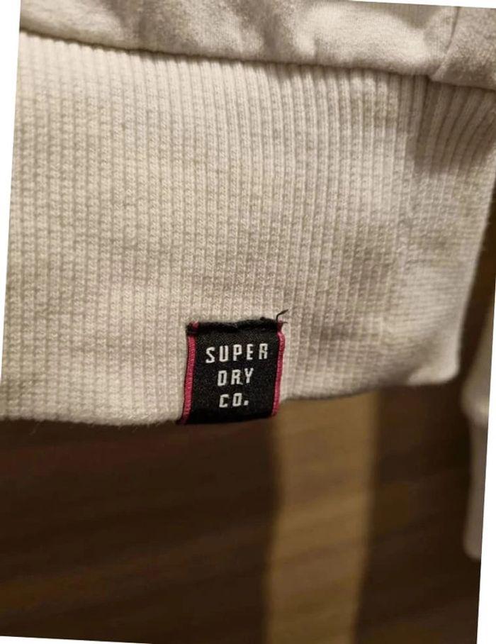 🌺 Superbe pull superdry avec manches en résille - photo numéro 4