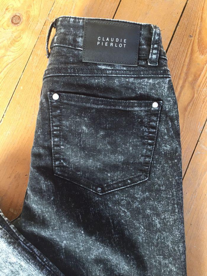 Jeans gris /noir Claudie pierlot - photo numéro 3