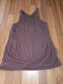 Robe salopette marron obaibi 18 mois