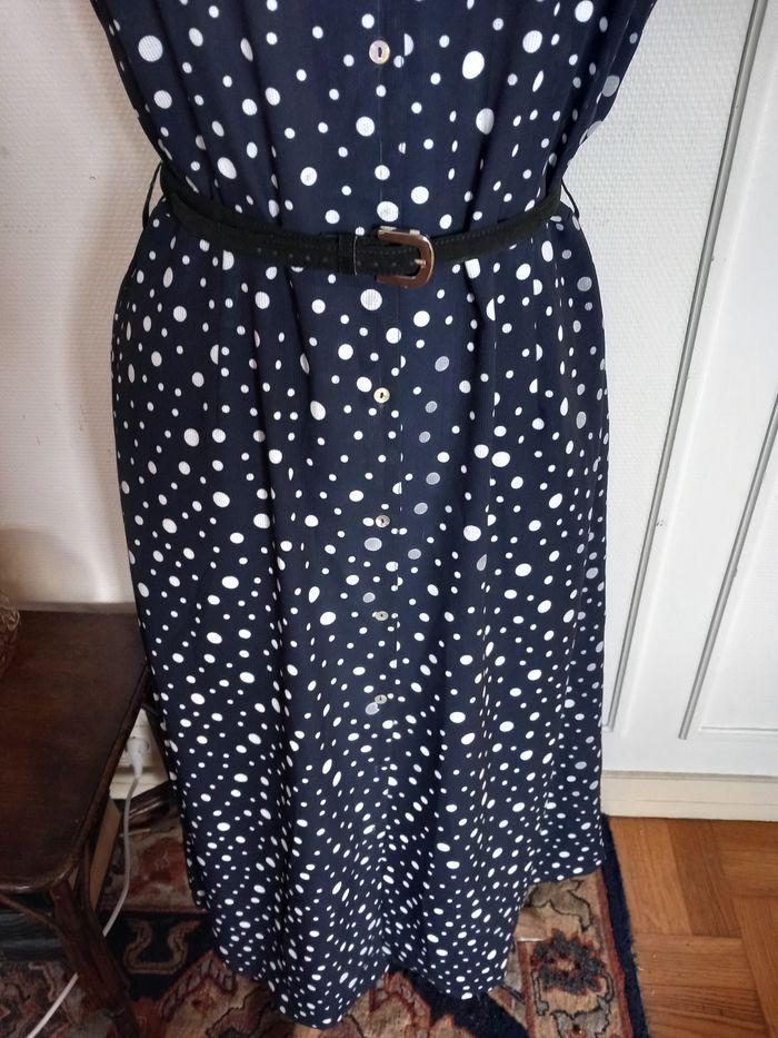 Robe à pois vintage T.44 - photo numéro 3