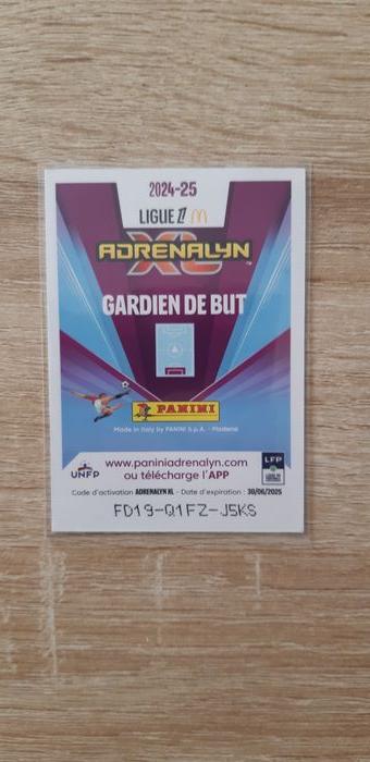 Carte panini Adrenalyn XL asse Larsonneur crack - photo numéro 2