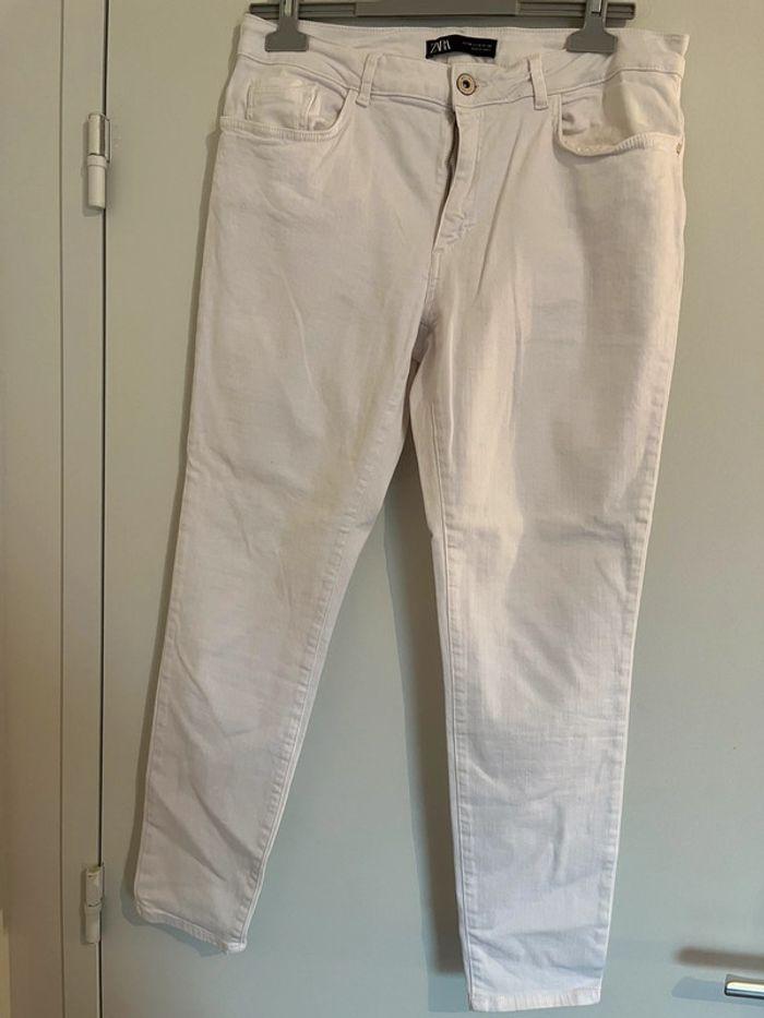 Jean Skinny blanc Zara taille 44 - photo numéro 1