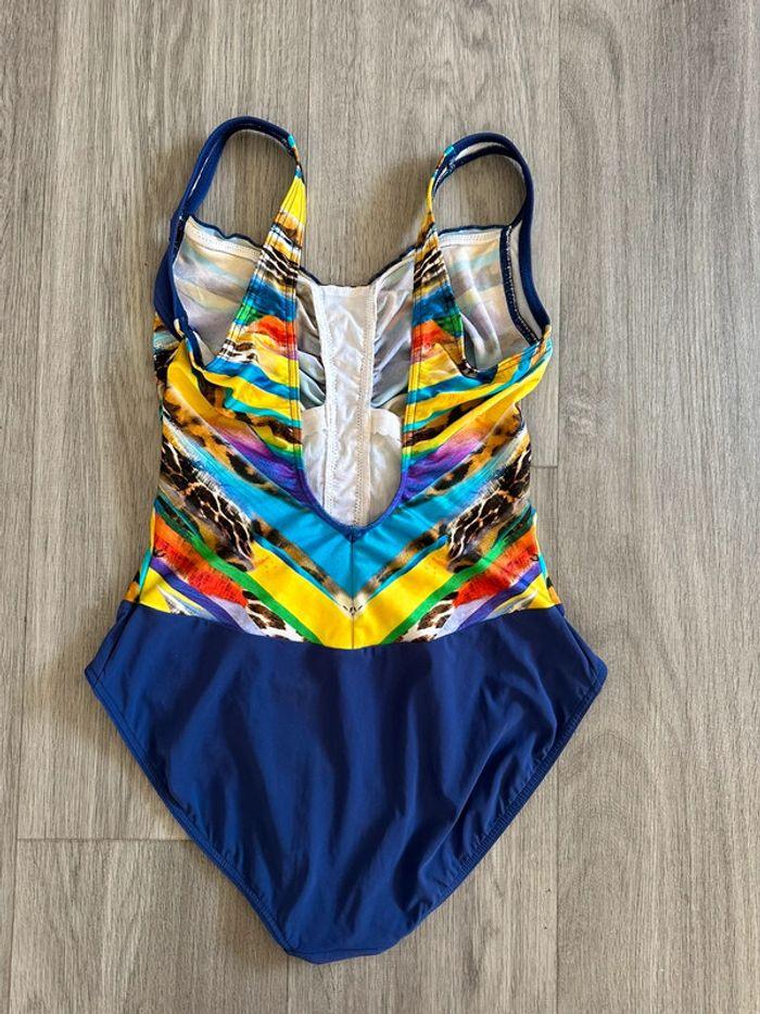 Maillot de bain une pièce bleu et multicolore Sunflair T36 S - photo numéro 4