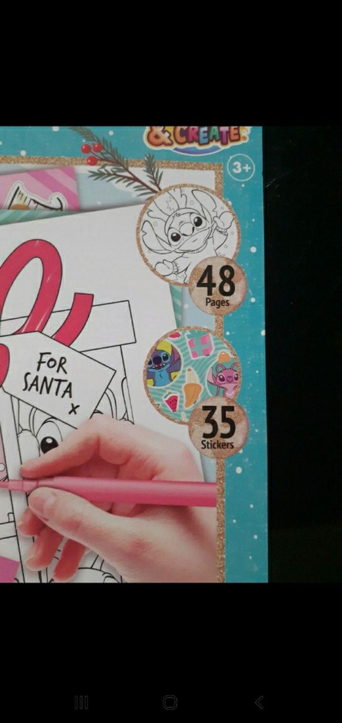 Livre de coloriage stitch et stickers - photo numéro 2