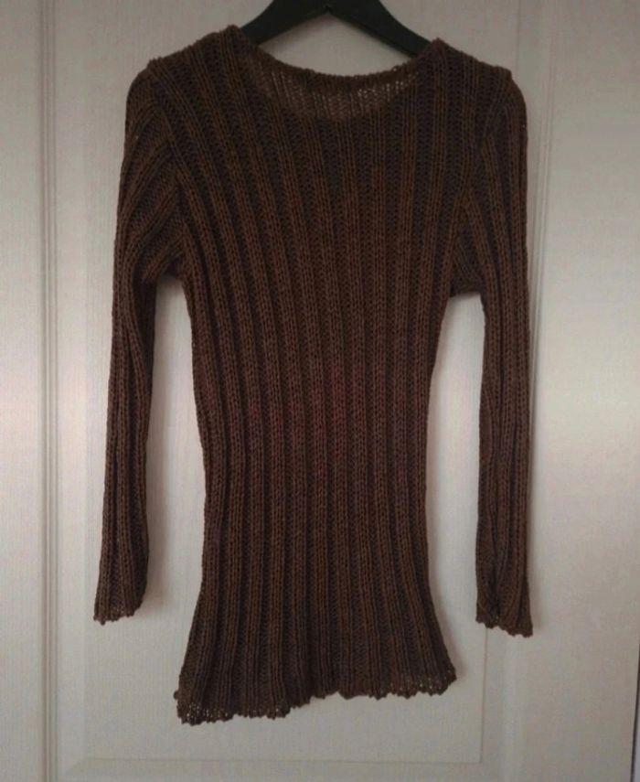 Pull marron femme mim taille XS/34 - photo numéro 5