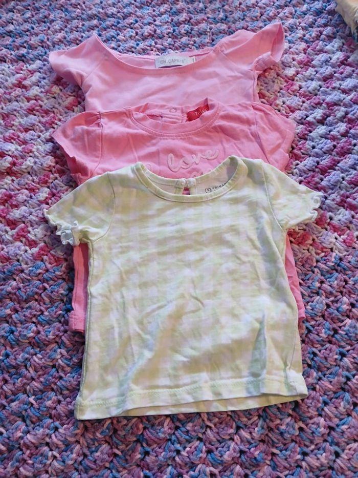 Lot de 3 tee shirt 6 mois - photo numéro 1