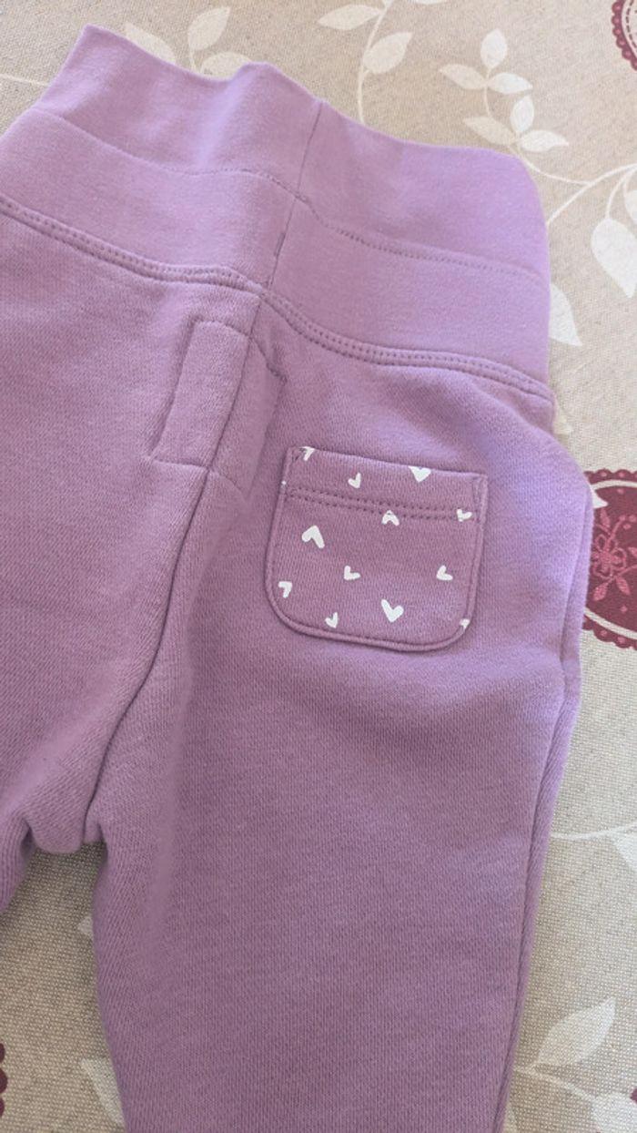 Pantalon épais violet avec cœur - photo numéro 3