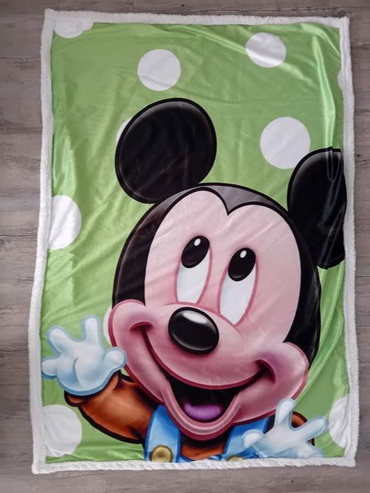 Couverture Mickey en flanelle - photo numéro 1