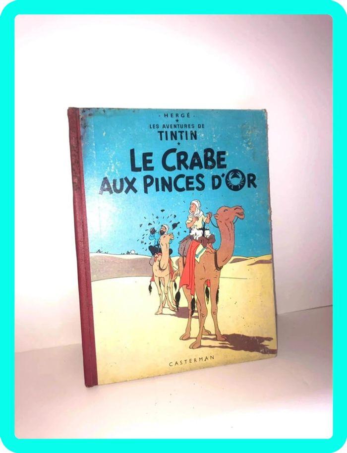 Bd Bande dessinée les aventures de tintin, le crabe aux princes d’or b23 1957 - photo numéro 1