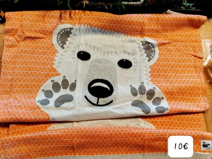 Couverture en tricot Coq en pâte ours polaire