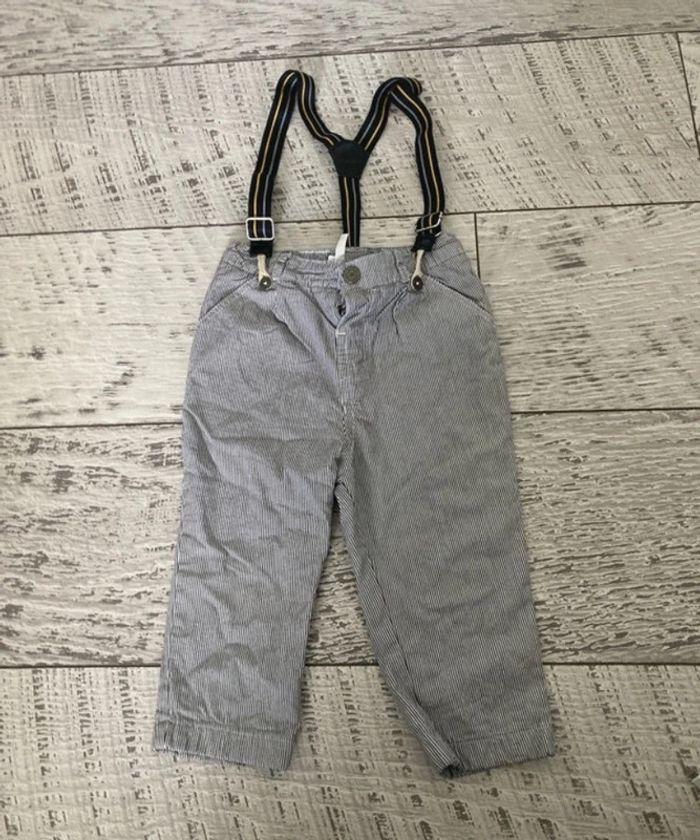 Pantalon salopette bébé garçon 18 mois - photo numéro 1