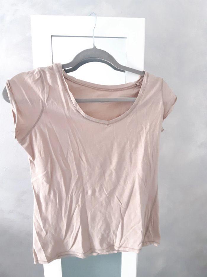 Tee-shirt beige Pimkie - photo numéro 1