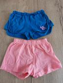 Lot de 2 shorts fille